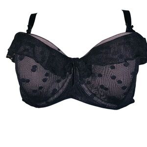 Cacique Bra 38DDD BLACK PINK